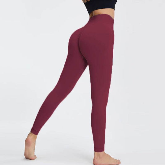 High Waisted And Hip Lifting Fitness Pants For Women With High Elasticity - MYLUXURY LANE ENTERPRISE