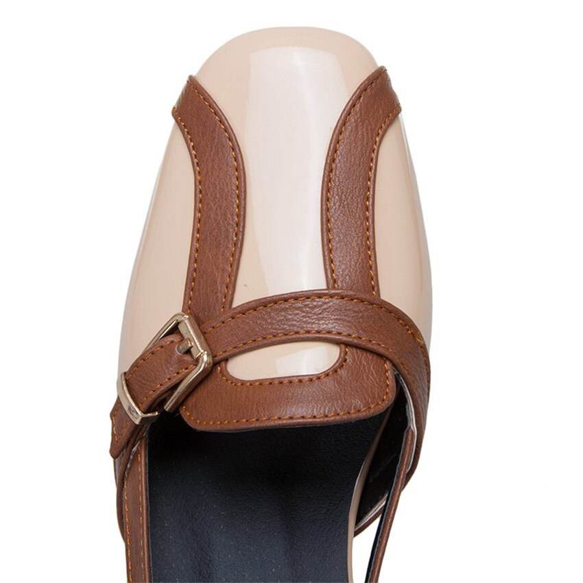 Retro trendy apricot women's shoes - MYLUXURY LANE ENTERPRISE