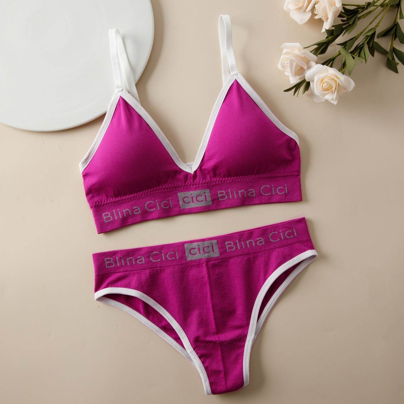 Female Letter Three-point Split Swimsuit - MYLUXURY LANE ENTERPRISE