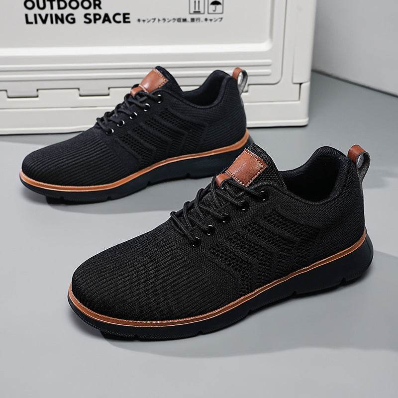 Fashion Lace-up Mesh Sneakers Casual Flying Woven Walking Sports Shoes For Men - MYLUXURY LANE ENTERPRISE