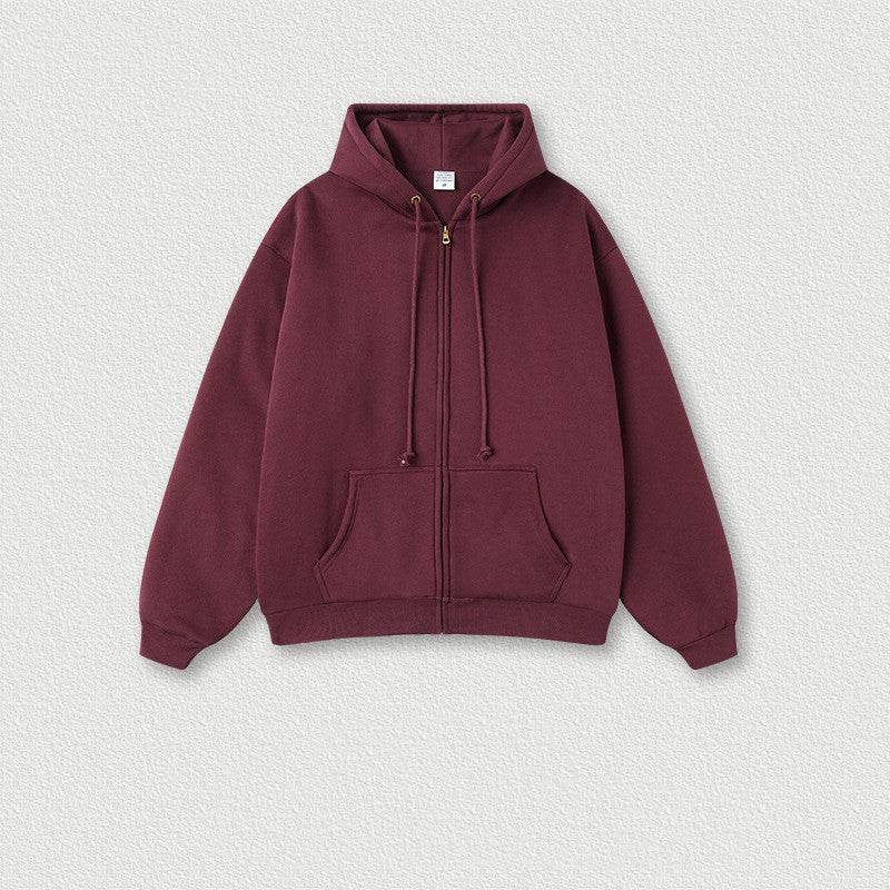 Men's Fashion Solid Color Zipper Sweater Jacket - MYLUXURY LANE ENTERPRISE