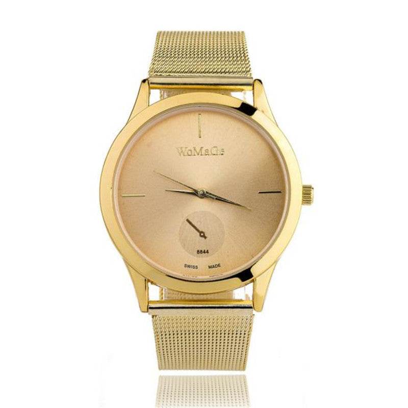 Fashion Alloy Belt Mesh Watch Unisex women's watches Minimalist Style Quartz Watch relogio feminino saat Watches for women - MYLUXURY LANE ENTERPRISE