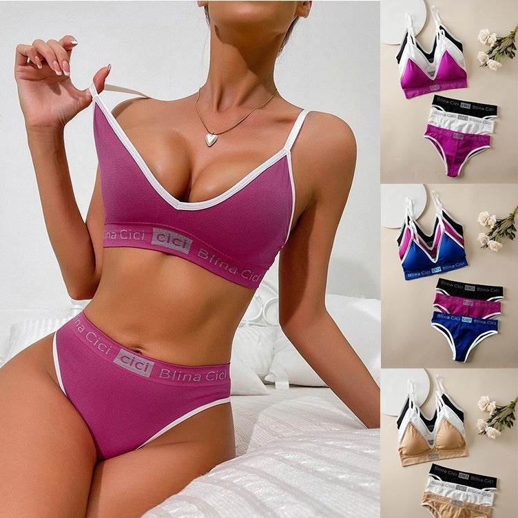 Female Letter Three-point Split Swimsuit - MYLUXURY LANE ENTERPRISE