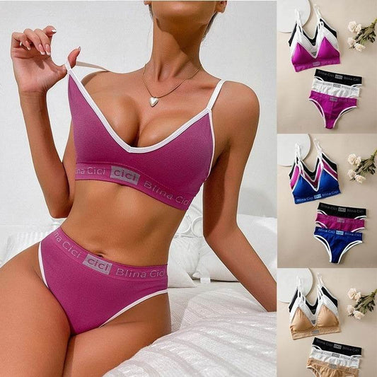 Female Letter Three-point Split Swimsuit - MYLUXURY LANE ENTERPRISE