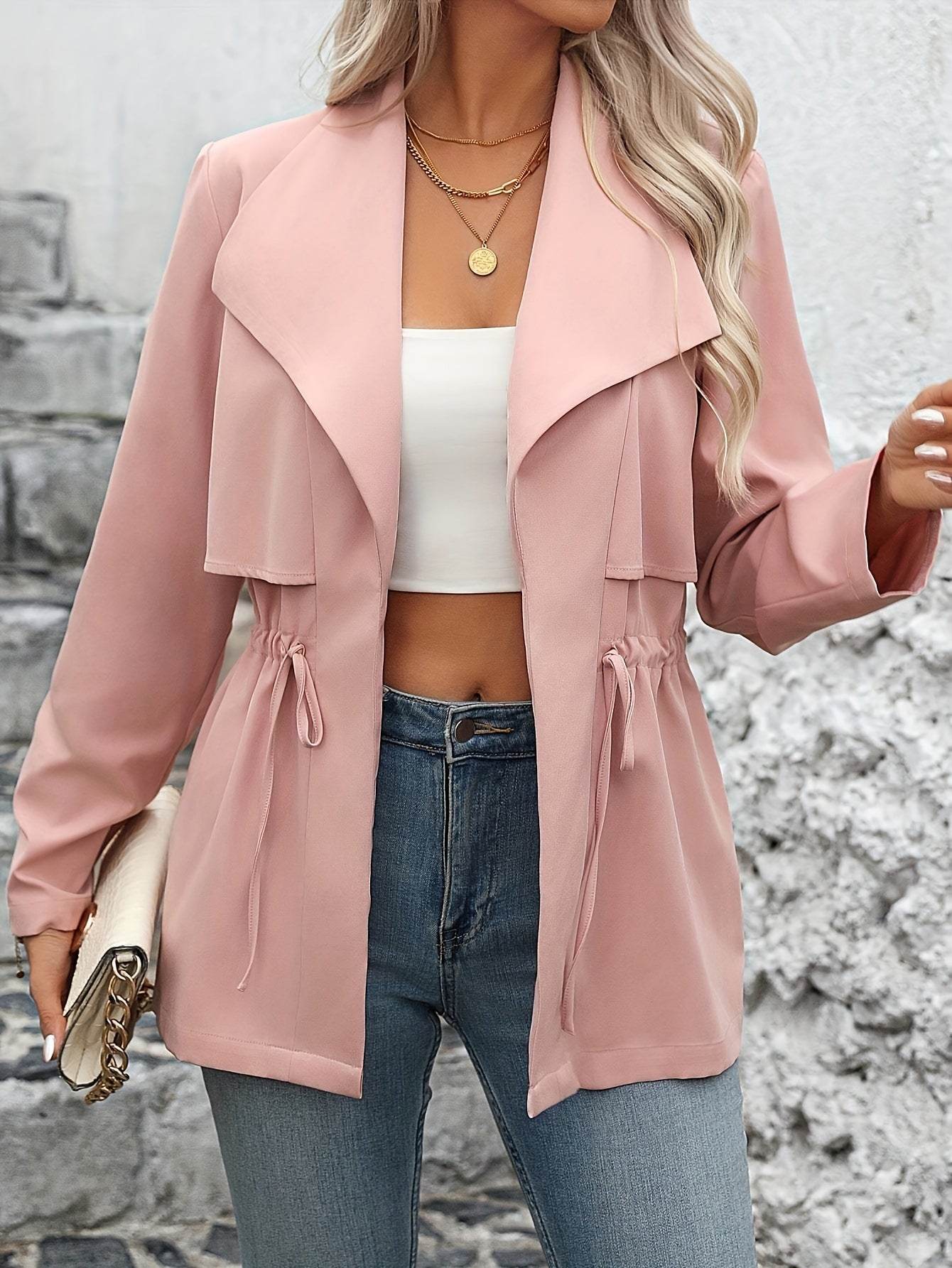 Fresh Temperament Trench Coat Fashionable Women's Clothing - MYLUXURY LANE ENTERPRISE