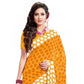 Generic Womens Geogrette Saree with Blouse Digital Printed Saree (Yellow, 6.25 Mtr) - MYLUXURY LANE ENTERPRISE