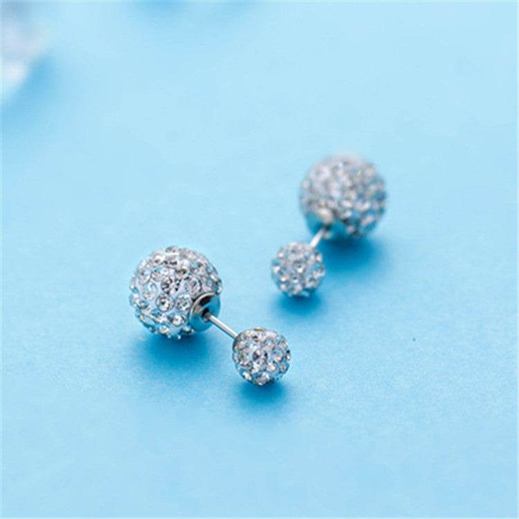 Zircon earring round diamond ball earrings women - MYLUXURY LANE ENTERPRISE