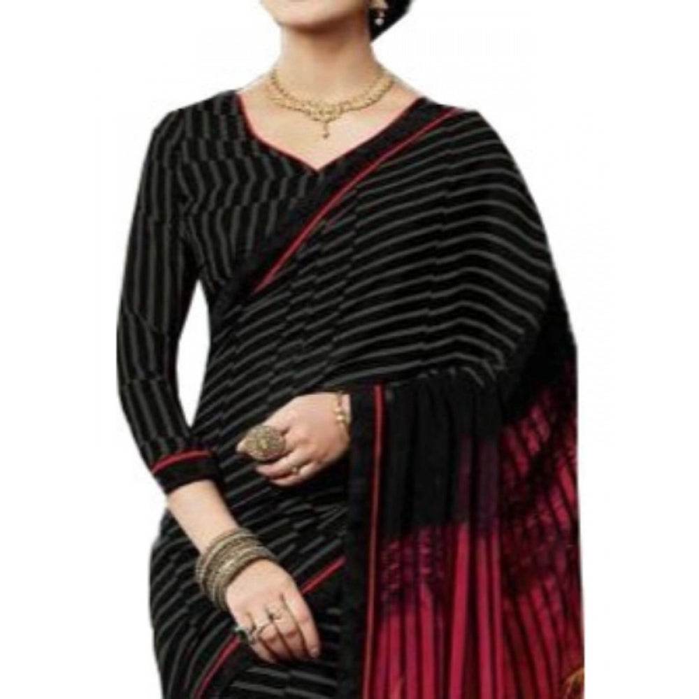 Generic Womens Georgette Digital Printed Saree (Multi, 6.25 Mtr) - MYLUXURY LANE ENTERPRISE