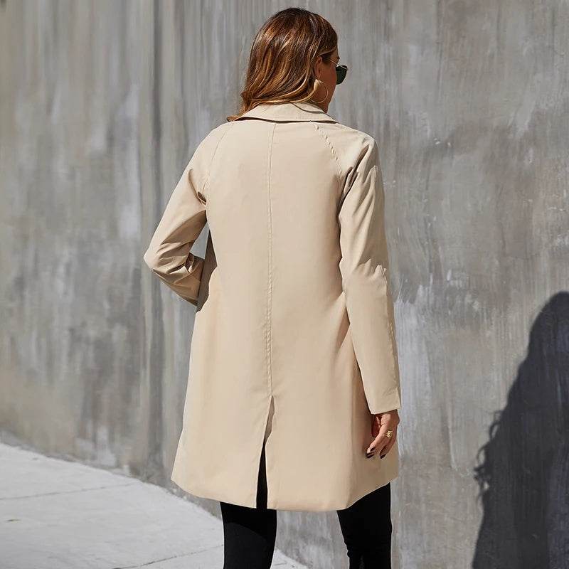 Small British Style Trench Women's Fashionable Temperament Coat - MYLUXURY LANE ENTERPRISE