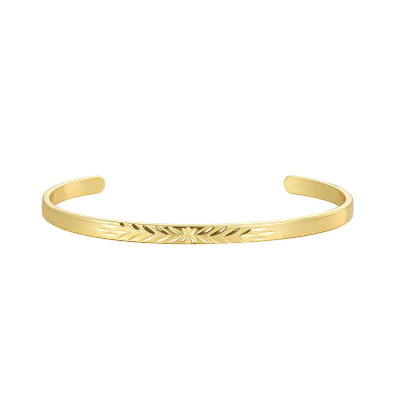 Carven Design Pattern Bracelet Simple Personalized All-match Cold Style - MYLUXURY LANE ENTERPRISE