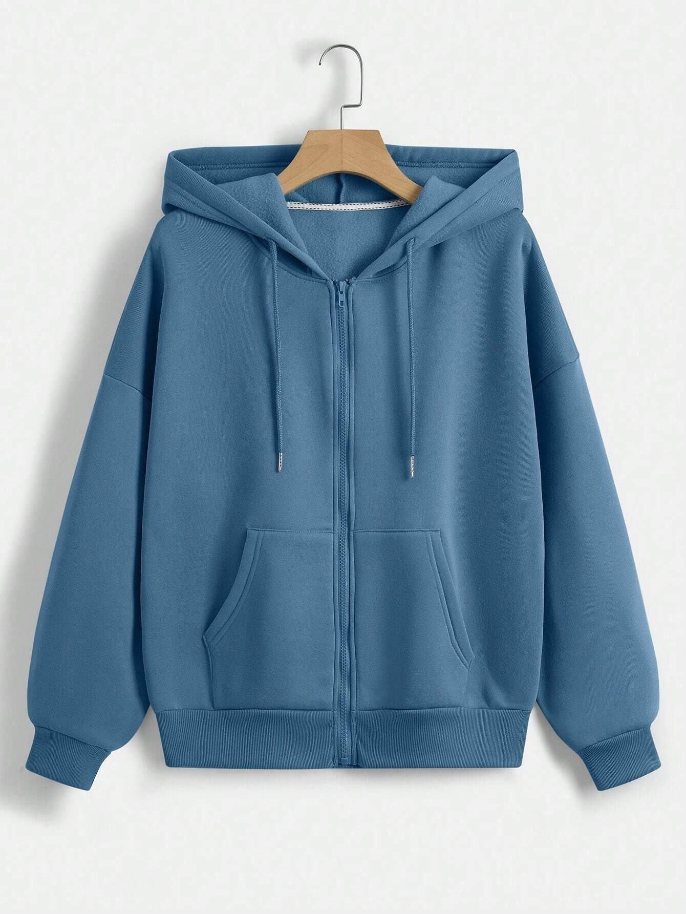New Outdoor Drawstring Hoodie Zipper Pocket Casual Sweatshirt - MYLUXURY LANE ENTERPRISE