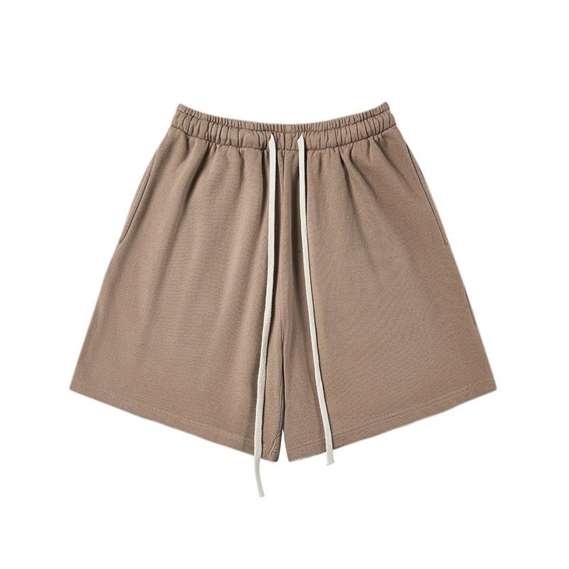 Autumn And Winter Fleece-lined Thick Hooded Solid Color Hoodie Shorts - MYLUXURY LANE ENTERPRISE