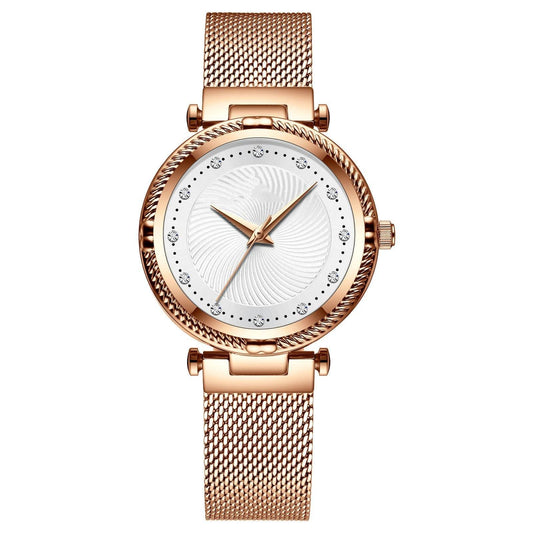 Mesh Waterproof Diamond Inlaid Women's Watch - MYLUXURY LANE ENTERPRISE