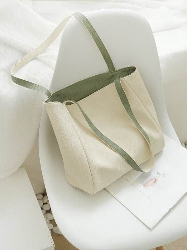 Contrast Color Double-sided Available Tote Bag - MYLUXURY LANE ENTERPRISE