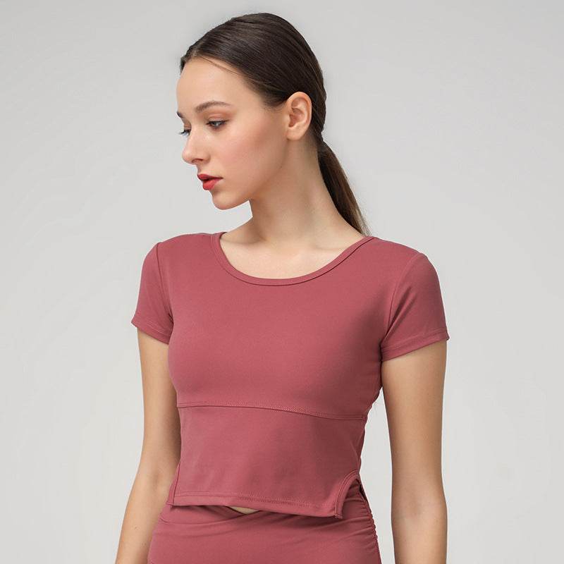 Casual nylon short sleeve yoga wear - MYLUXURY LANE ENTERPRISE