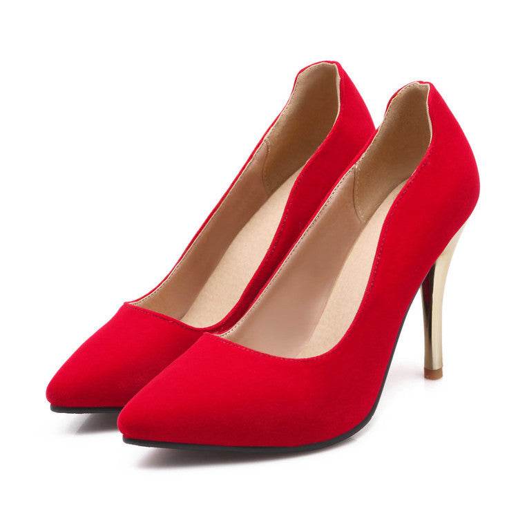 Suede nubuck high heels - MYLUXURY LANE ENTERPRISE