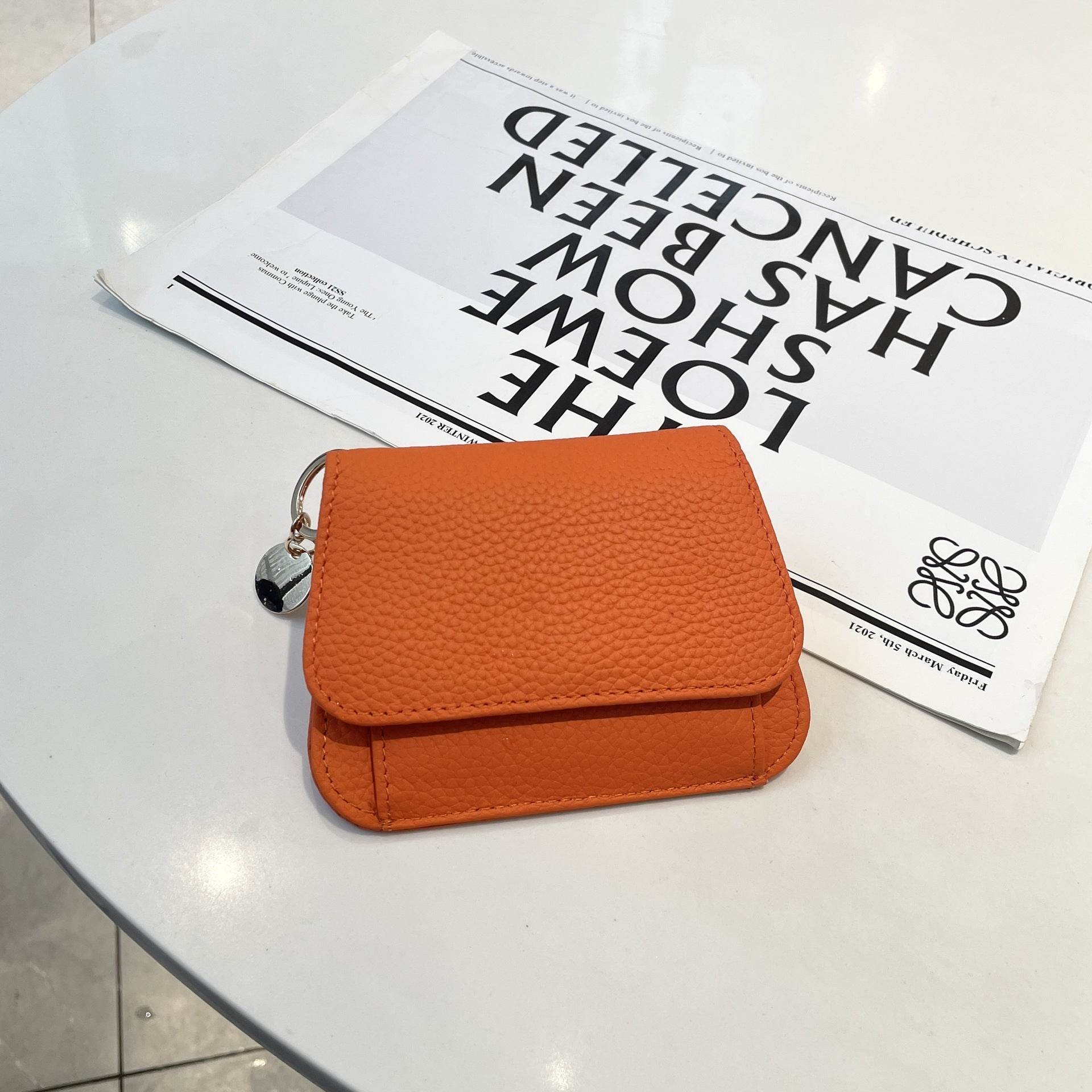 Ladies Card Holder Ins Cowhide Korean Style Mini Multi-card Slot Coin Purse - MYLUXURY LANE ENTERPRISE