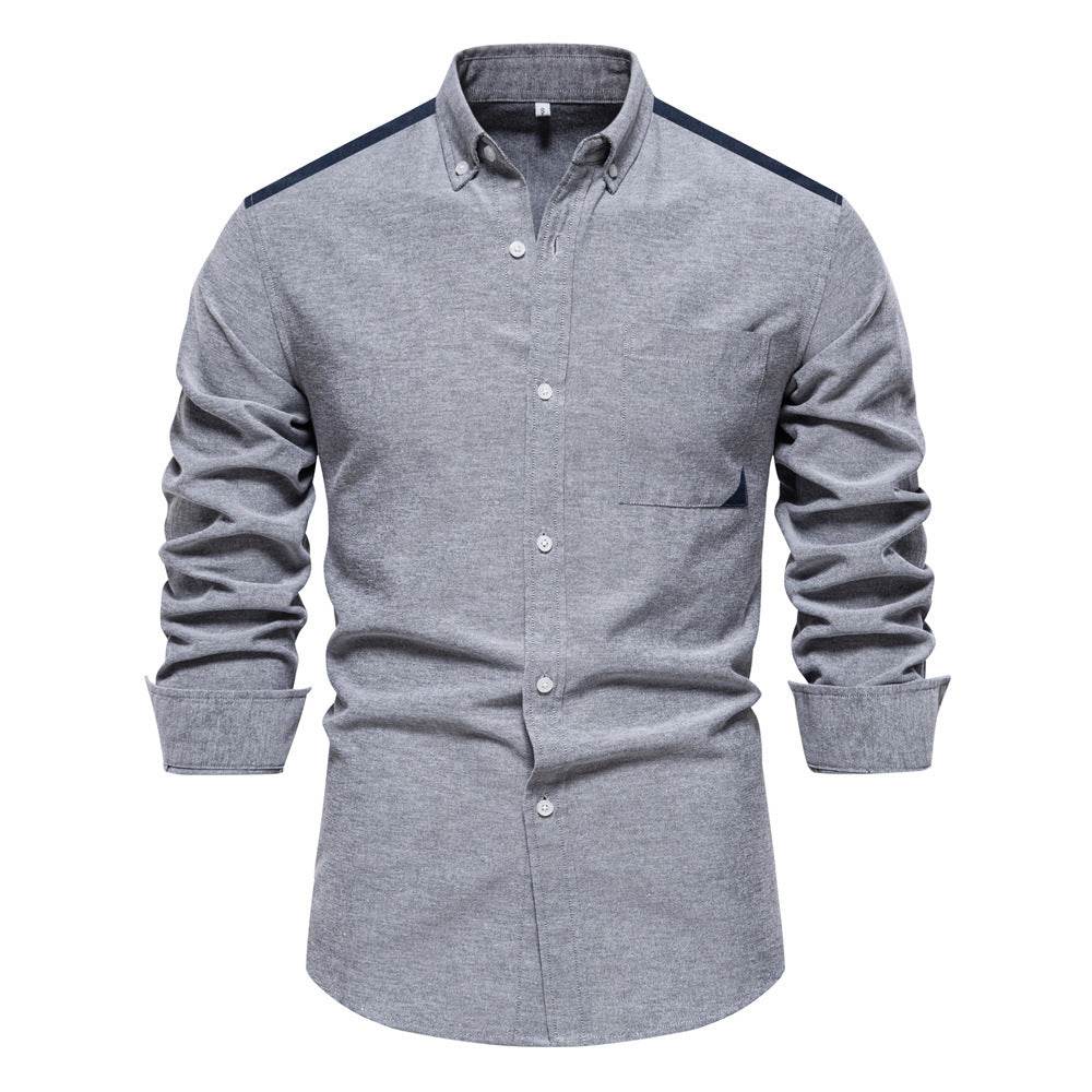 All-matching Fashion Colorblock Long-sleeved Top For Men - MYLUXURY LANE ENTERPRISE