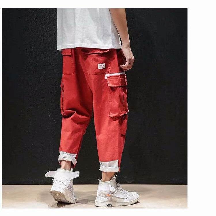 Loose Straight 9 Points Hip Hop Pants - MYLUXURY LANE ENTERPRISE