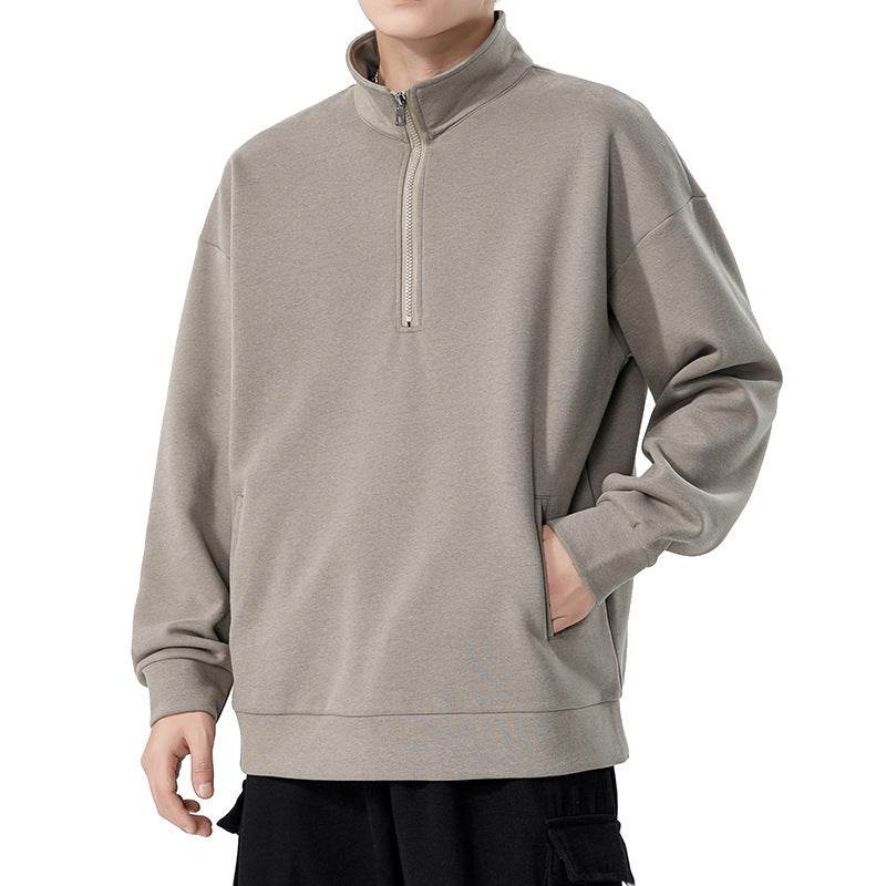 Men's Loose High Collar Men's Cotton Sweater - MYLUXURY LANE ENTERPRISE