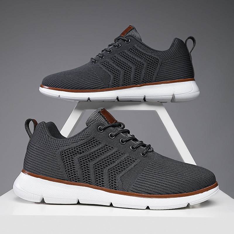 Fashion Lace-up Mesh Sneakers Casual Flying Woven Walking Sports Shoes For Men - MYLUXURY LANE ENTERPRISE