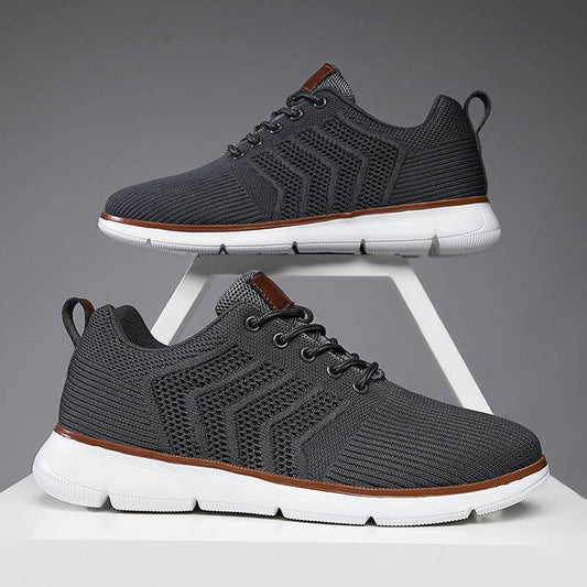 Fashion Lace-up Mesh Sneakers Casual Flying Woven Walking Sports Shoes For Men - MYLUXURY LANE ENTERPRISE