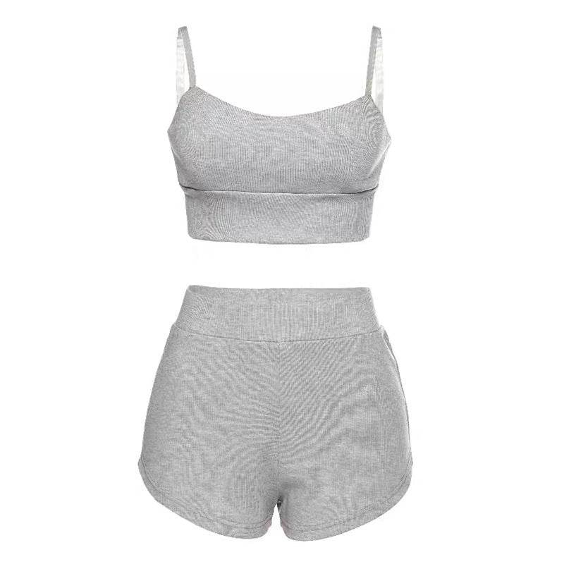 Home hot pants fitness sports bra set - MYLUXURY LANE ENTERPRISE