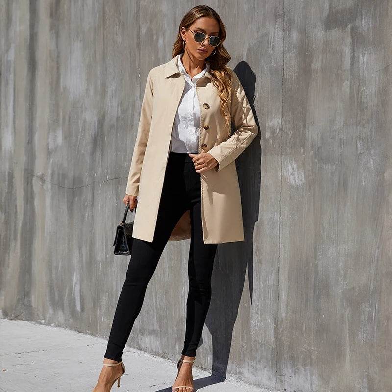 Small British Style Trench Women's Fashionable Temperament Coat - MYLUXURY LANE ENTERPRISE