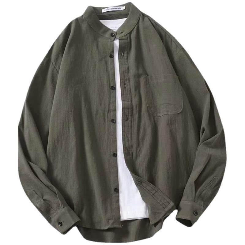 Design Ins Feeling Distressed Clothes Linen Feeling Japanese Style Shirt - MYLUXURY LANE ENTERPRISE