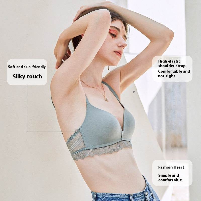 Wireless One Piece Underwear Thin Push Up And Anti-sagging Bra - MYLUXURY LANE ENTERPRISE