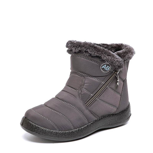 Waterproof Snow Boots Plush Warm Winter Shoes Casual Lightweight Ankle Boots - MYLUXURY LANE ENTERPRISE