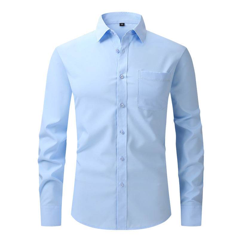 Men's Business Casual Long Sleeve Shirt - MYLUXURY LANE ENTERPRISE