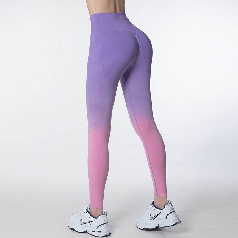 Women's Fashion Seamless Gradient Yoga Pants - MYLUXURY LANE ENTERPRISE