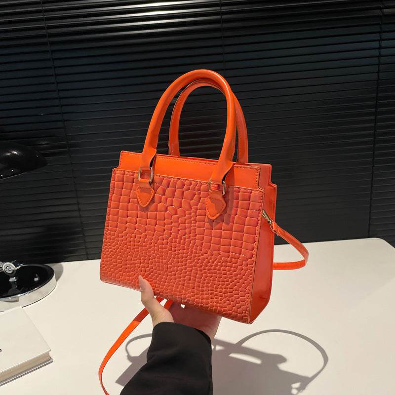 Large-capacity Textured Commuter Tote Pattern Shoulder Messenger Bag - MYLUXURY LANE ENTERPRISE
