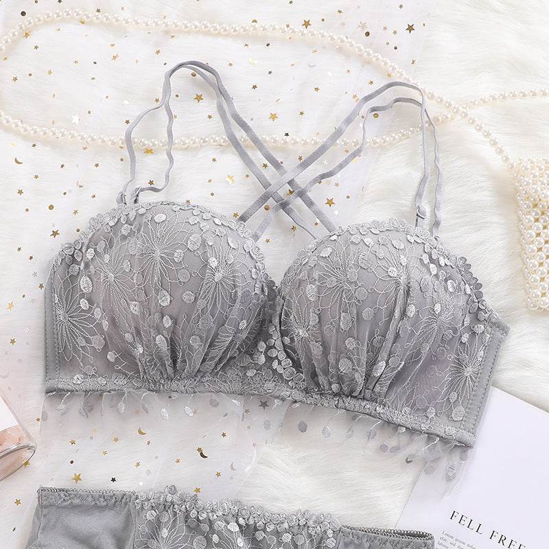 Lace floral palm cup beauty back bra - MYLUXURY LANE ENTERPRISE