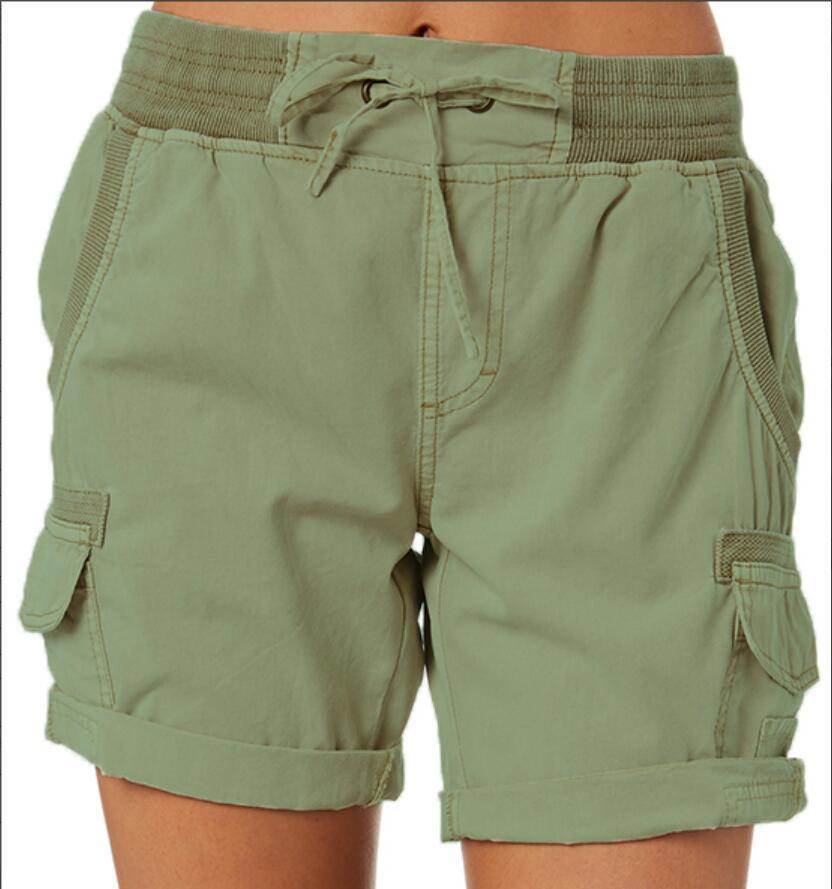 Women's Casual High Waist Cargo Shorts - MYLUXURY LANE ENTERPRISE