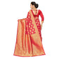 Generic Women's Banarasi silk Saree with Blouse (Red, 5-6mtr) - MYLUXURY LANE ENTERPRISE