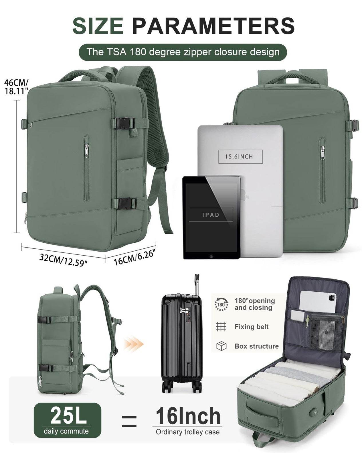 Large Capacity Multifunctional Travel Backpack - MYLUXURY LANE ENTERPRISE