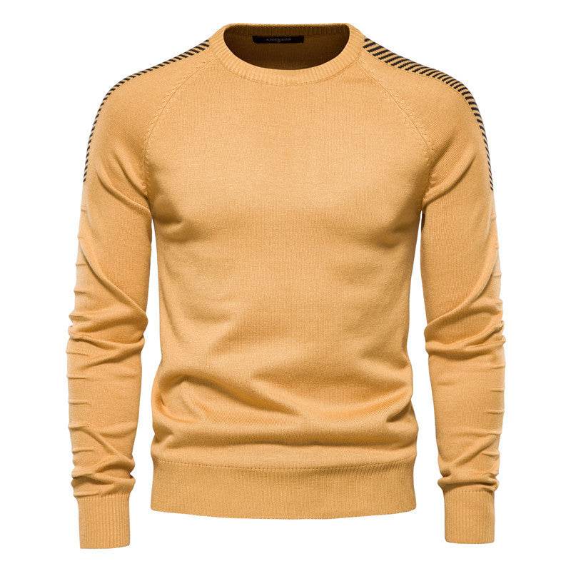 Men Casual Crew Neck Plus Size Sweater - MYLUXURY LANE ENTERPRISE