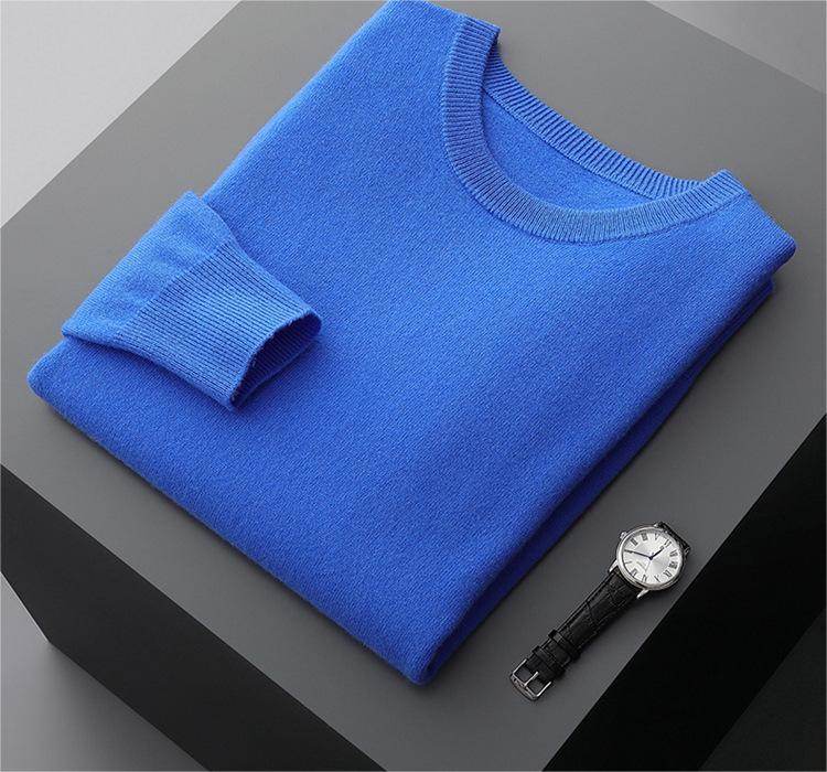 Autumn And Winter New Sweater Men's Round-neck Long-sleeved Pullover Casual Knitted - MYLUXURY LANE ENTERPRISE