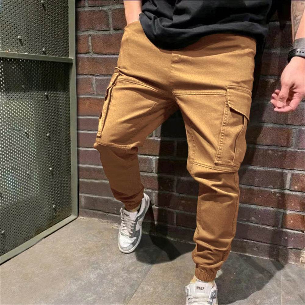 Mens Sports Pants With Pockets Casual Cargo Trousers - MYLUXURY LANE ENTERPRISE