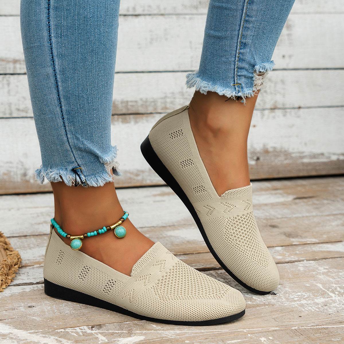 Women's Plus Size Round Toe Flat Bottom Casual Shoes - MYLUXURY LANE ENTERPRISE