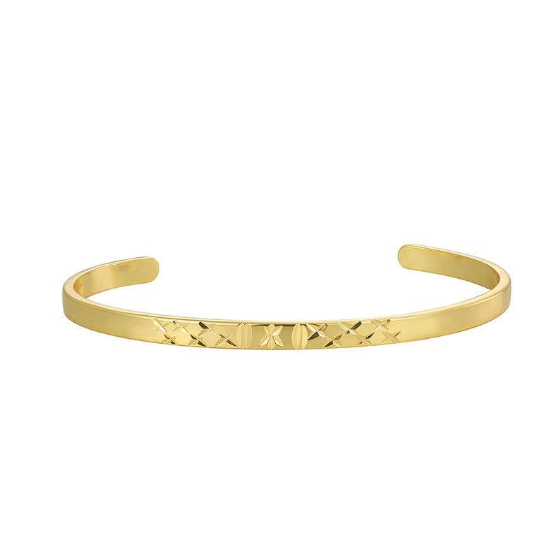 Carven Design Pattern Bracelet Simple Personalized All-match Cold Style - MYLUXURY LANE ENTERPRISE