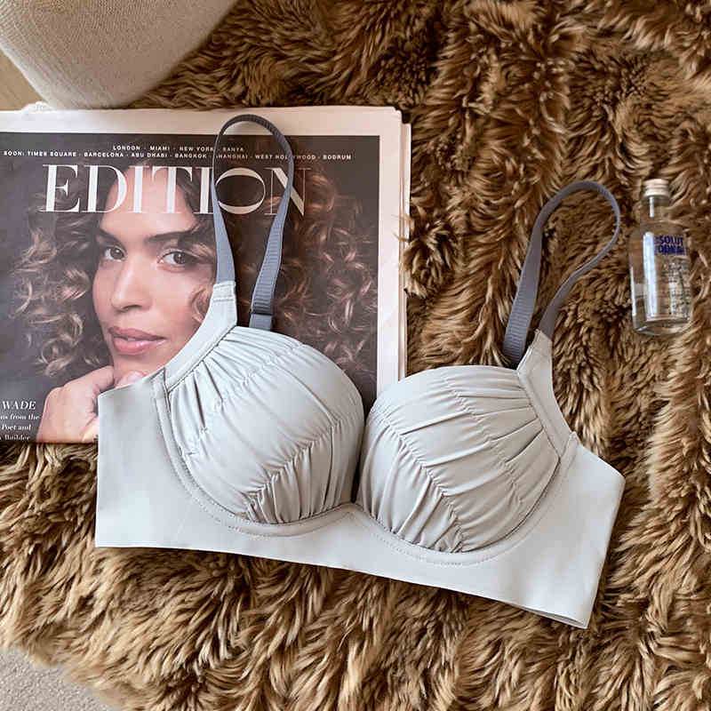 Women's Small Chest Push Up Top Thin Bottom Thick Without Steel Ring Anti-SAG Bra - MYLUXURY LANE ENTERPRISE