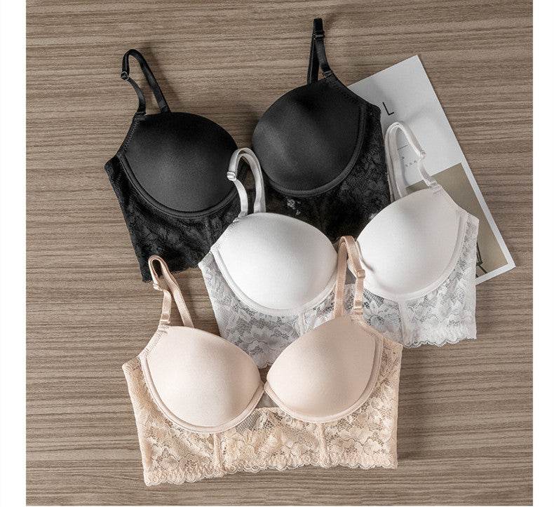 Bra U-shaped Large Backless Underwear Glossy Invisible Gathering - MYLUXURY LANE ENTERPRISE