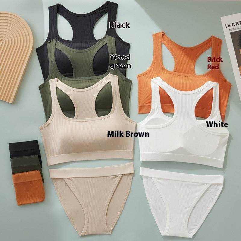 Vest Hot Girl Ice Silk Thread INS Thread Underwear Sports Suit - MYLUXURY LANE ENTERPRISE
