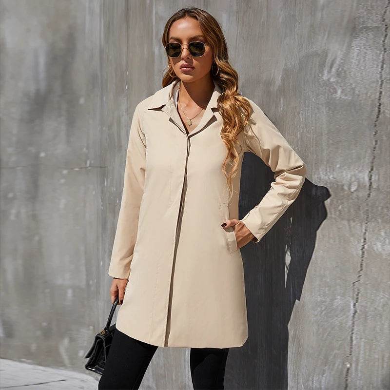 Small British Style Trench Women's Fashionable Temperament Coat - MYLUXURY LANE ENTERPRISE