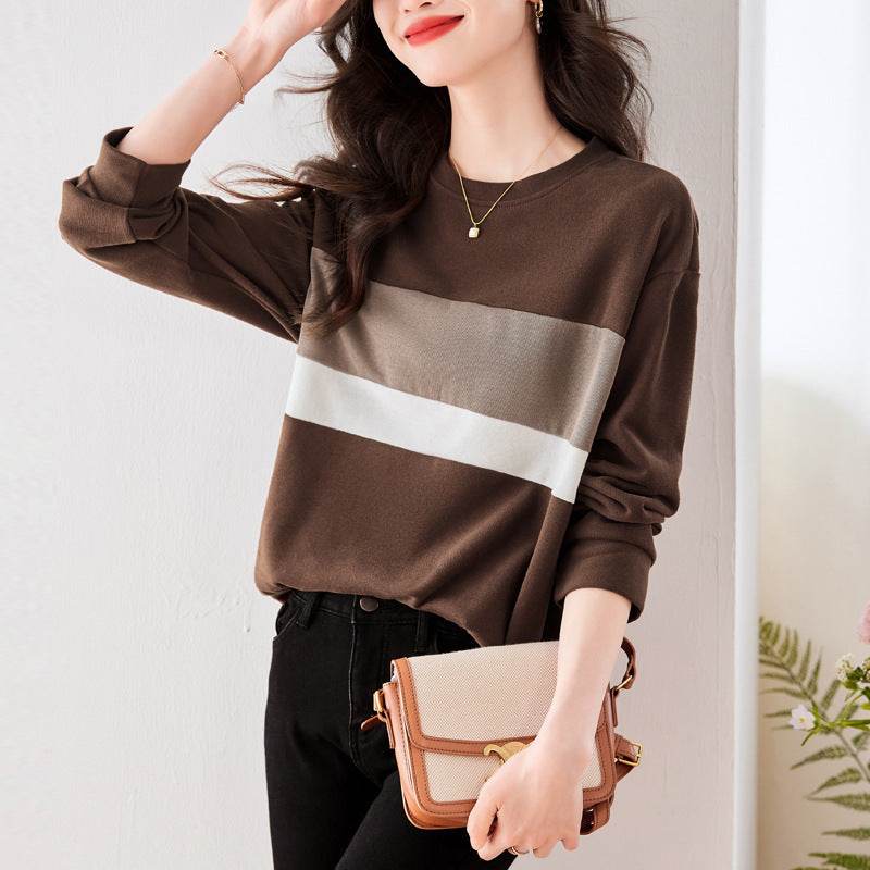 Fashionable All-matching Simple Daily Casual Sweatshirt Women - MYLUXURY LANE ENTERPRISE