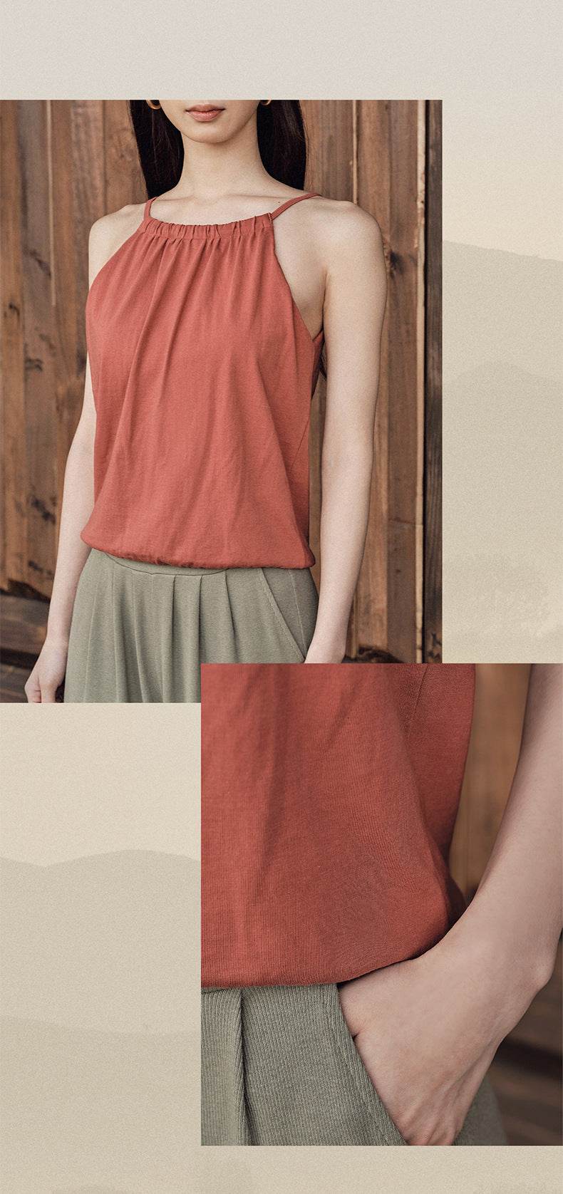 Strappy Sleeveless Tank Top - MYLUXURY LANE ENTERPRISE