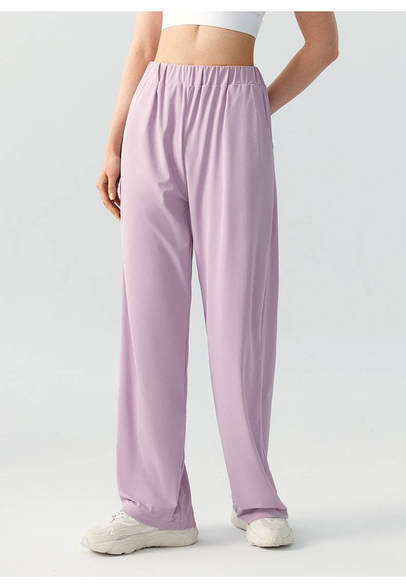 Women's Fashion Loose Casual Slim-fit Draping Double Pockets Yoga Pants - MYLUXURY LANE ENTERPRISE